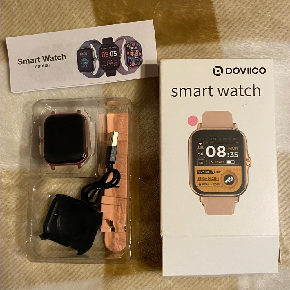 DOVICO Smart Watch with Pink Band BRAND NEW